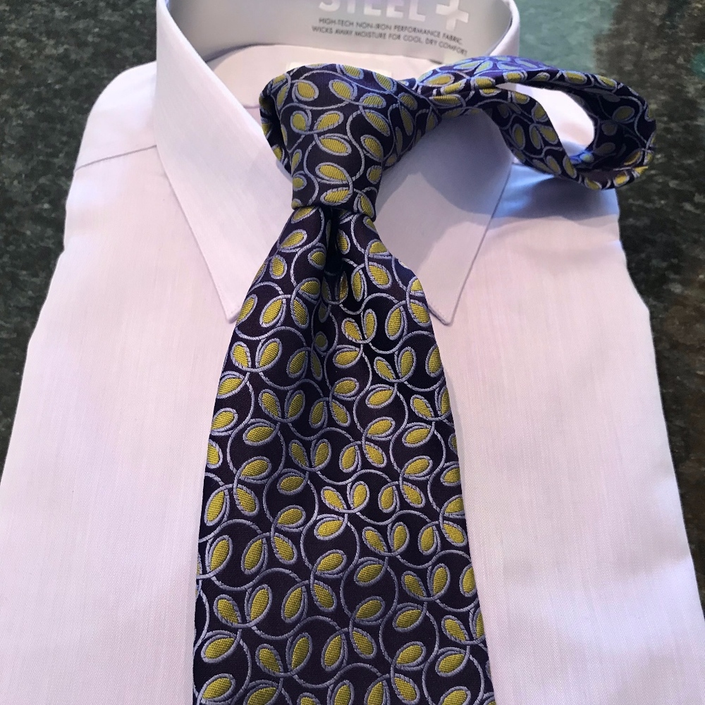 Fun and Stylish Purple & Green Pattern Tie